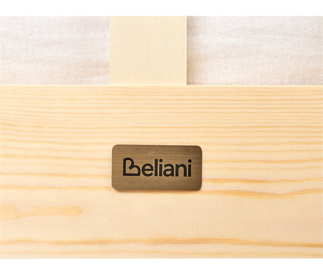 Beliani Cama con cajones Madera de pino OLENDON 169x206 Blanco