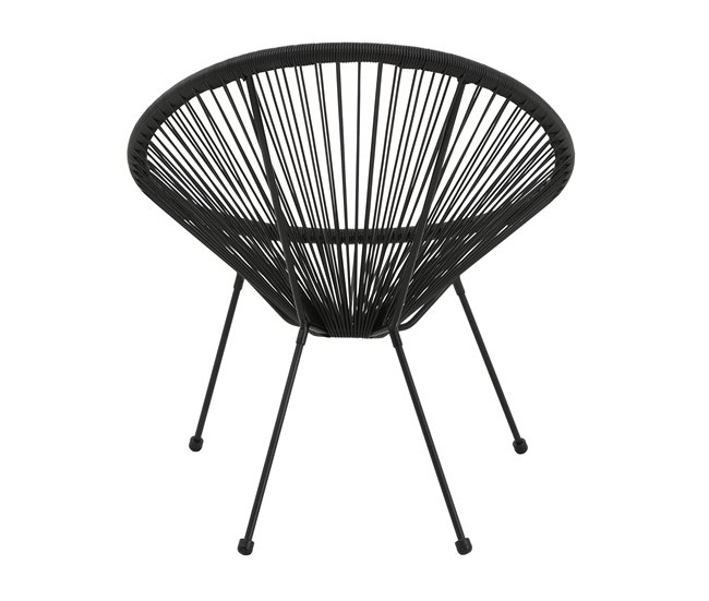 Silla de jardín ACAPULCO IV Negro