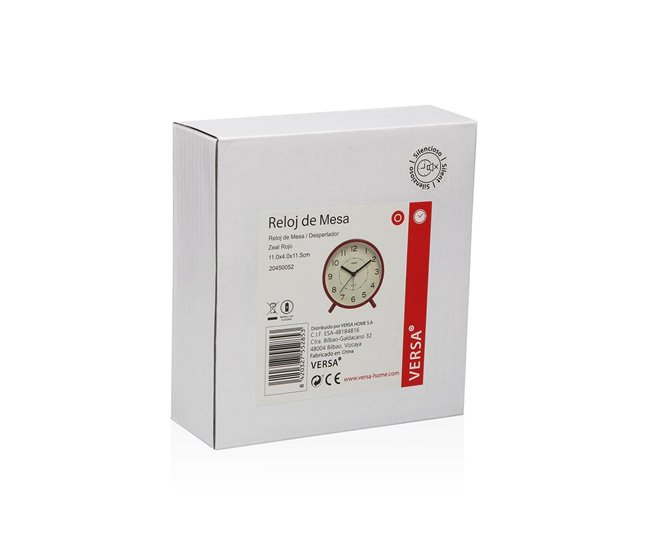 Reloj de Mesa Zeal Rojo