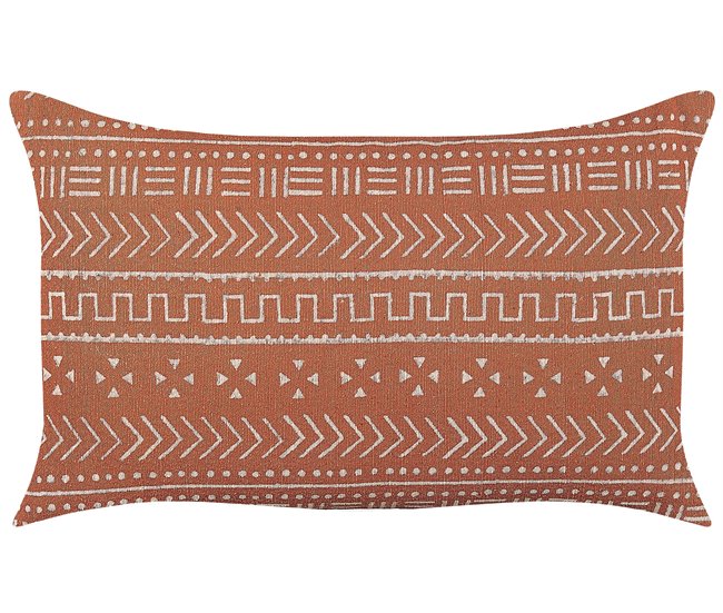 Beliani Cojín decorativo ORLAYA Naranja