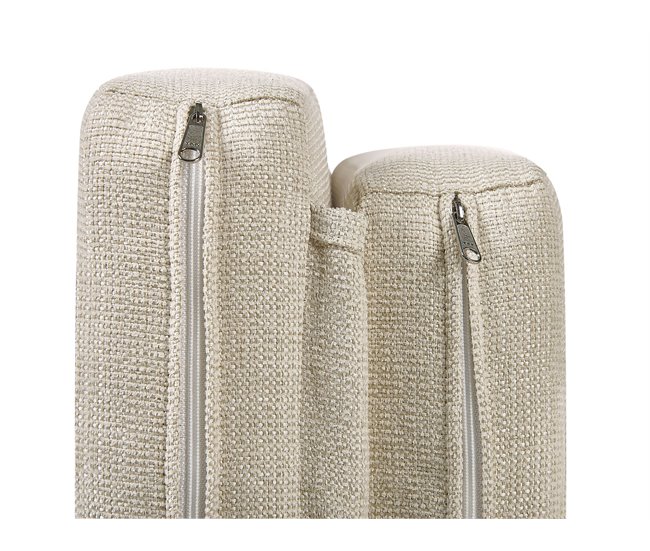 Beliani Tumbona PALESE Gris/natural