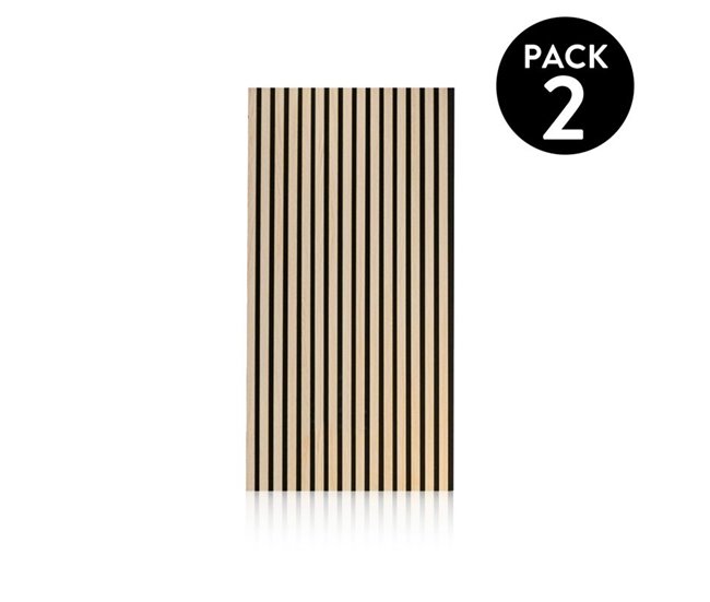 Pack 2 paneles acústicos Noiseless 120 Madera