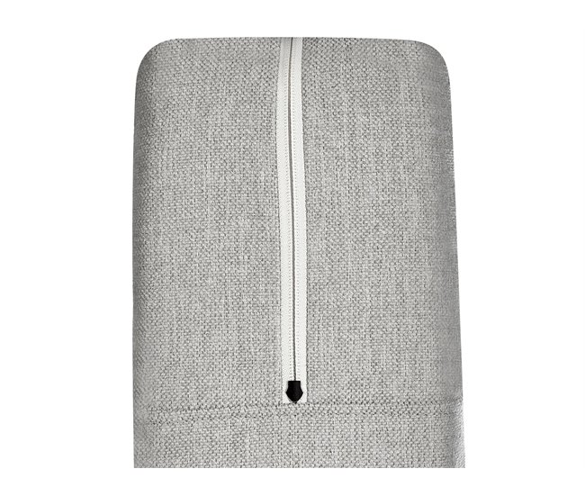 Beliani Cama continental Poliéster MINISTER 168x209 Gris Claro