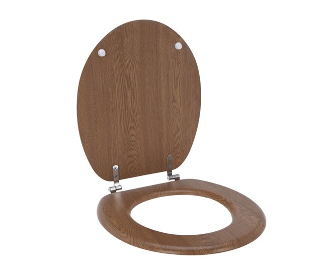 Well Home Asiento de Inodoro con tapa Madera