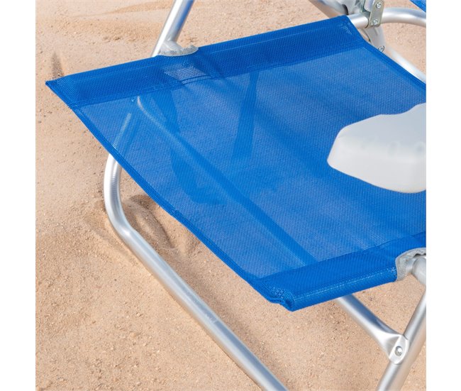 Aktive Pack de 2 sillas de playa plegables y reclinables Azul