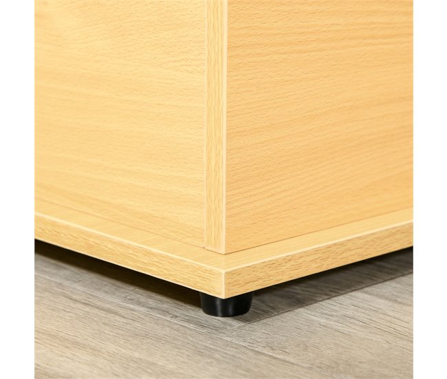Baúl de Almacenamiento Melamina de Madera HOMCOM 100 Blanco