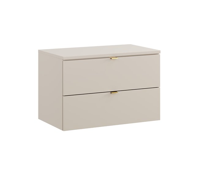 Mueble bajo lavabo encimera Azel 80 Beige