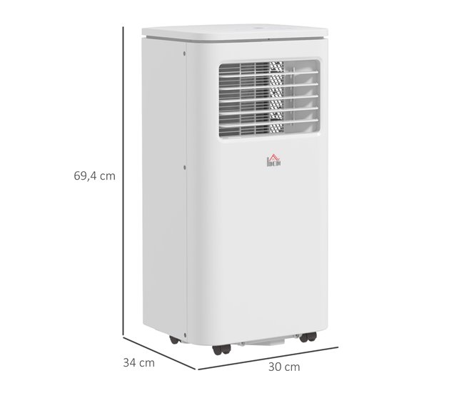 Aire Acondicionado Portátil ABS HOMCOM, hogar - climatización Blanco