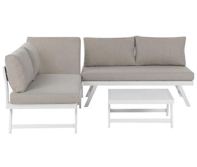 Beliani Conjunto longue COCCORINO Gris Oscuro