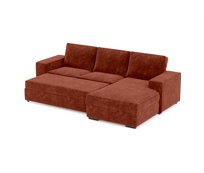 Chaise longue convertible en cama AZZURO Marron