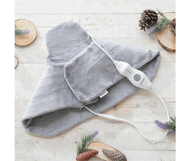 Almohadilla Eléctrica para Cuello y Hombros Gris