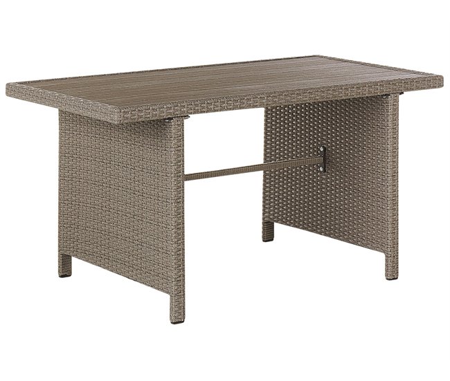 Beliani Conjunto de jardín BARDI Blanco