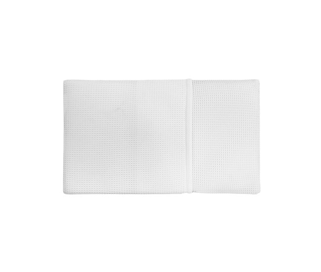 Acomoda Textil – Almohada de Cuna Viscoelástica Desenfundable. Blanco