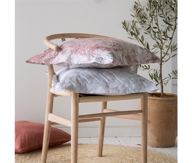 2 Fundas de almohada 100% algodón percal OBA Gris
