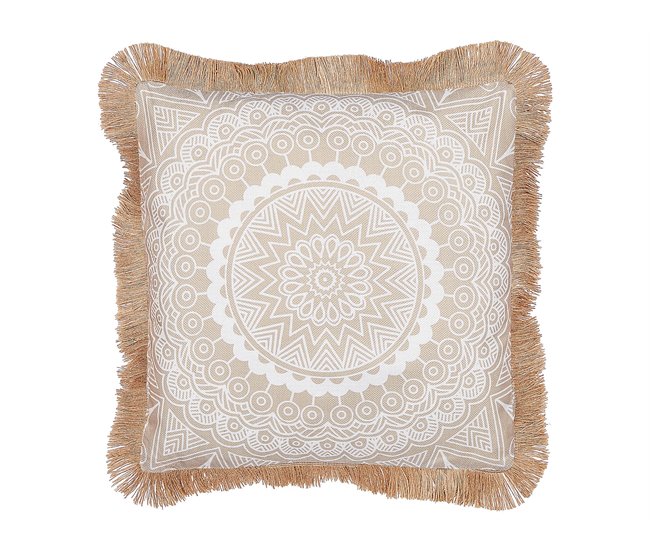 Beliani Cojín decorativo AGRIMONY Beige