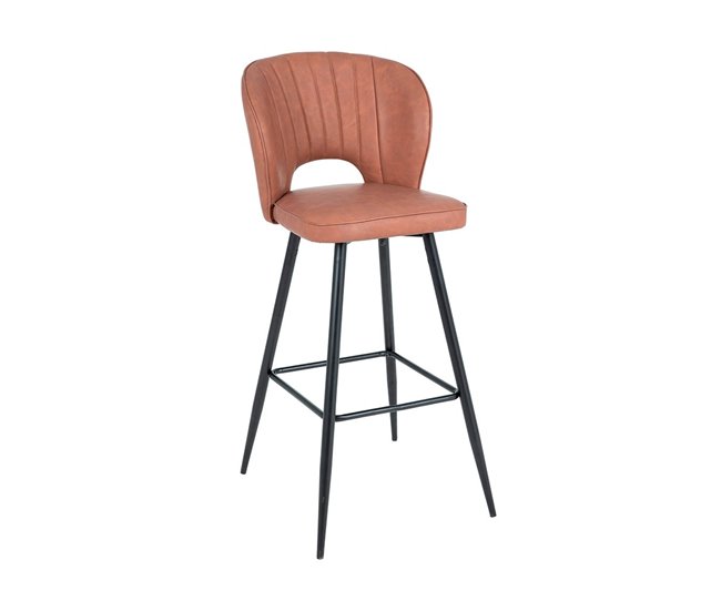 Set 2 taburetes de comedor ecopiel ONA Marron