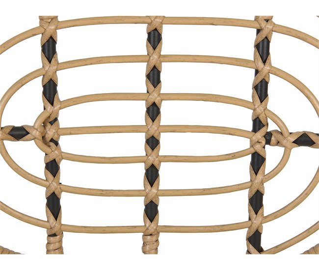 Beliani Silla de jardín PRATELLO Grafito