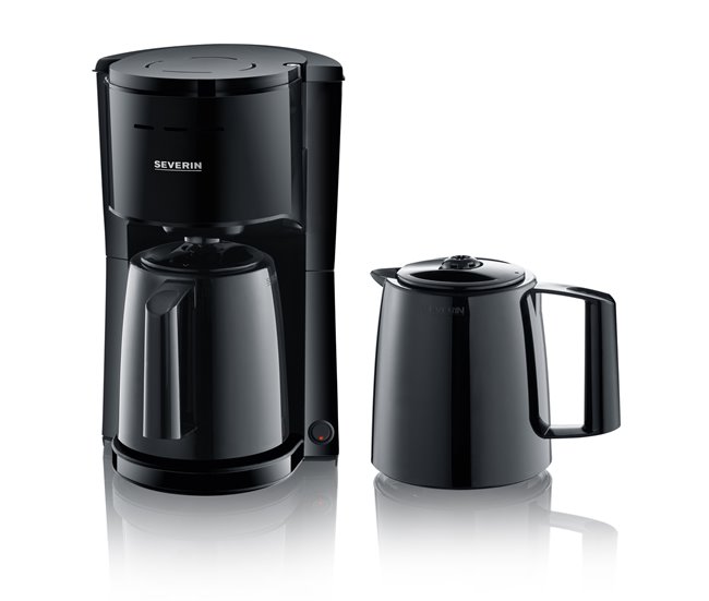 Cafetera con dos jarras termo Severin KA 9307 - 1000 W Negro