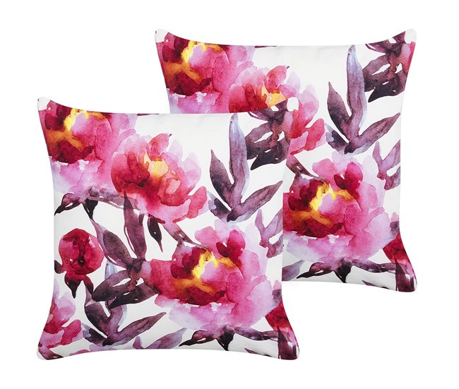 Beliani Cojín de jardín LANROSSO 45x45 Blanco