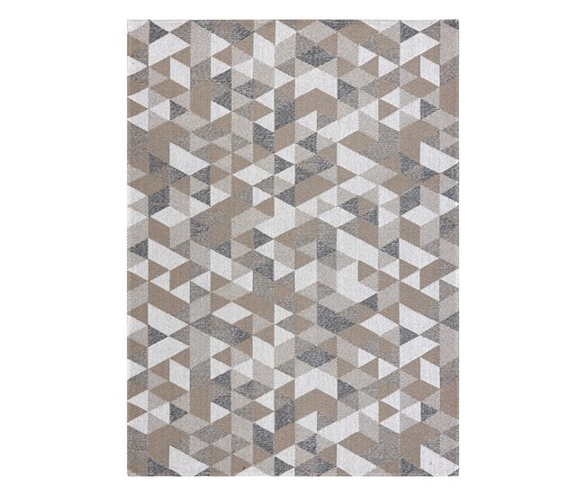 Alfombra CASA ECO sisal BOHO Triangulos 2816 172x270 Marron Claro