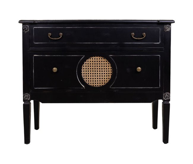 Cómoda de madera Negro