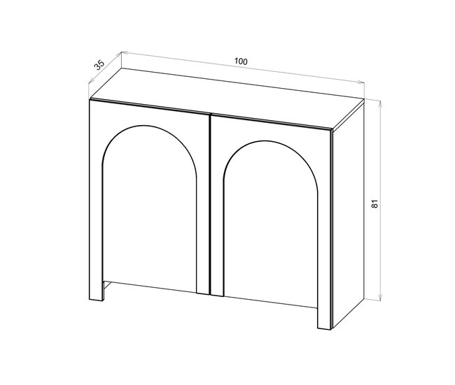 APARADOR ARCO 100 Blanco