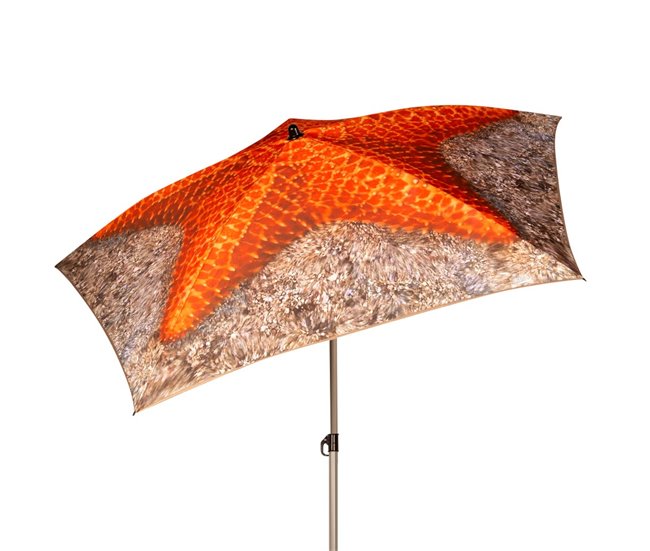 Aktive Sombrilla playa inclinable estrella de mar UV40 c/funda Verde