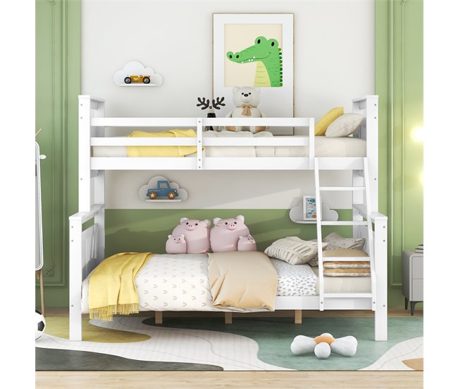 Cama litera 145x205 Blanco