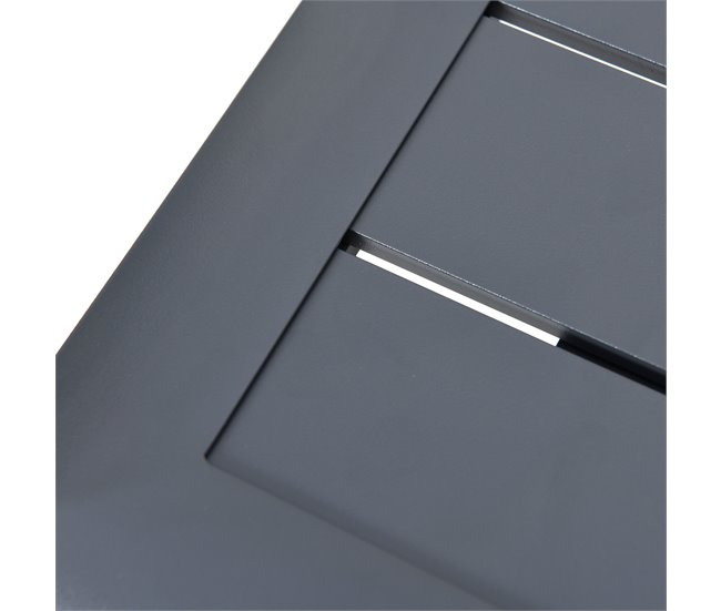 Mesa plegable de jardín HANA gris oscuro Gris