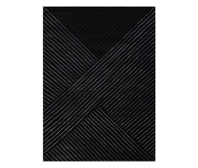 Alfombra EMERALD exclusivo A0084 glamour 240x330 Negro