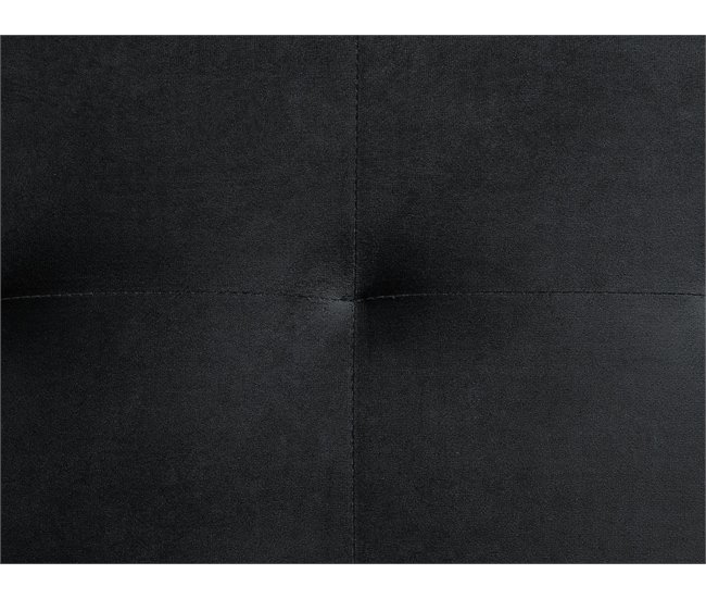 Beliani Sofá cama Terciopelo ABERDEEN Negro