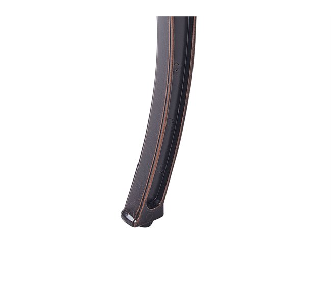 Beliani Banco Aluminio STAGGIA Marron