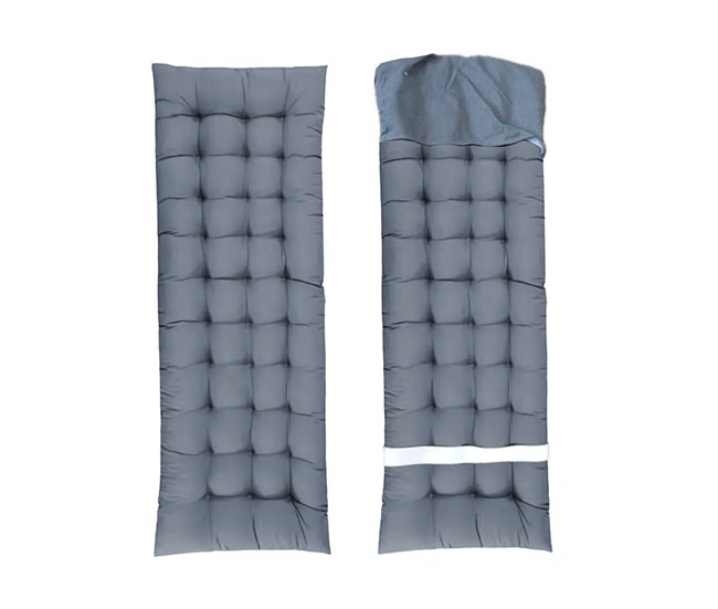 Pack 2 Cojines para Tumbona de Jardín 55x7 Gris