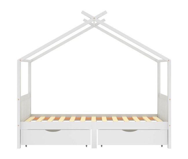 Estructura De Cama Infantil 206x97 Blanco