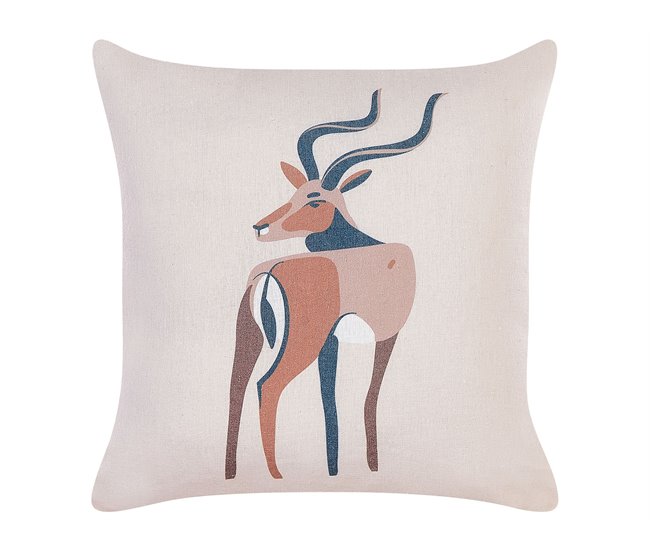 Beliani Cojín decorativo ABAL Beige