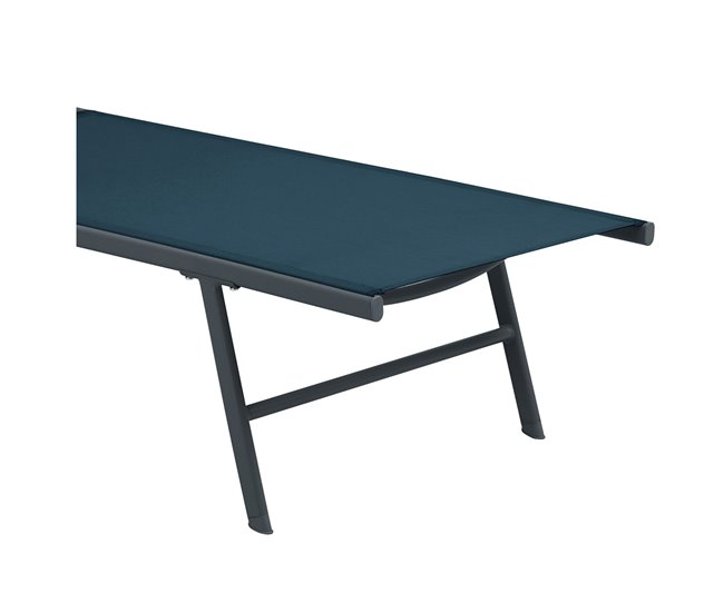 Acomoda Textil – Tumbona de Jardín Plegable y Reclinable. (1 Ud) Azul