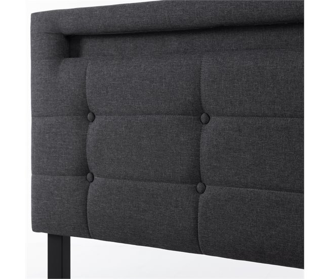 Camas de matrimonio 150x208 Gris