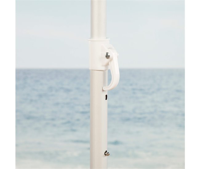 Aktive Sombrilla de playa antiviento c/protección UV50 8 varillas Azul