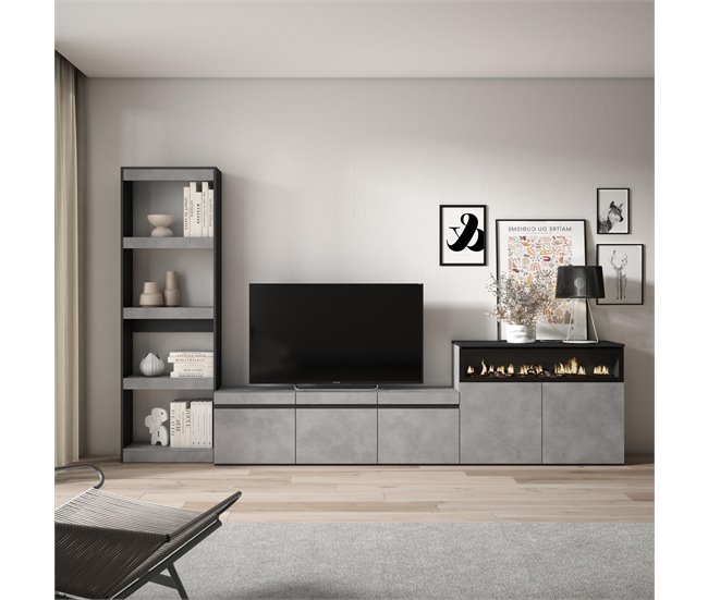 Muebles de Salón para TV 310 Cemento