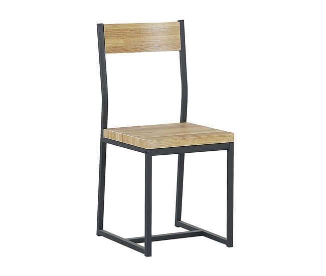 Beliani Conjunto de comedor FLIXTON Marron