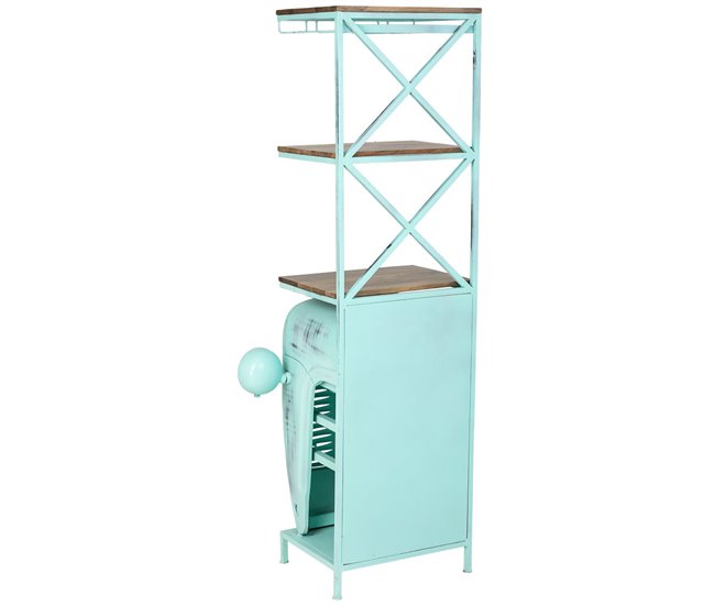 Estanteria botellero Azul