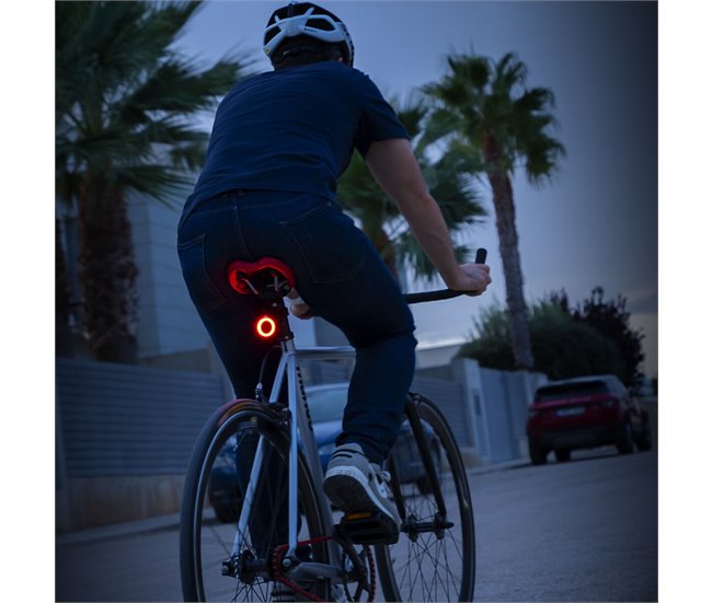 Luz LED Trasera para Bicicleta Negro
