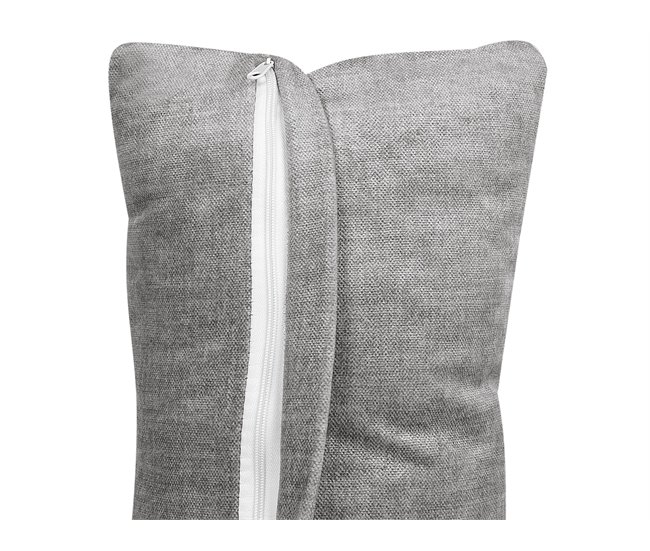 Beliani Chaise longue derecho Poliéster HELLNAR Gris