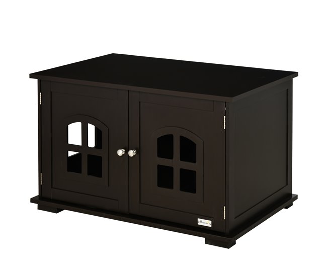 Casa para Gatos MDF PawHut, mascotas - accesorios para gatos Marron