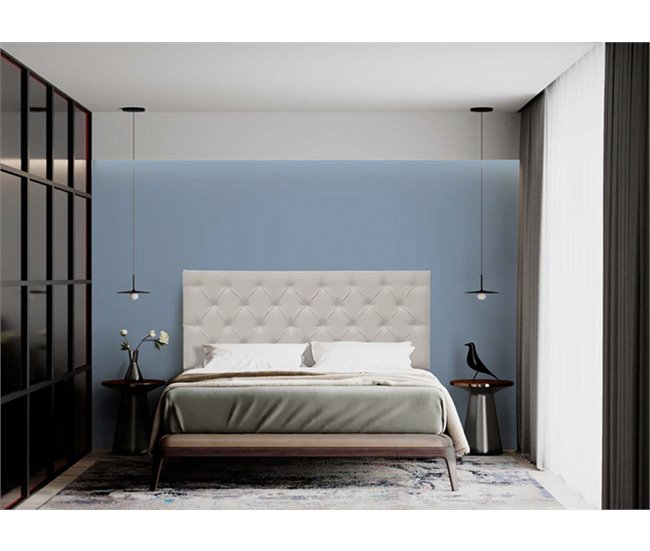 Cabecero CLASSIC marengo 160x135cm tela Gris Medio