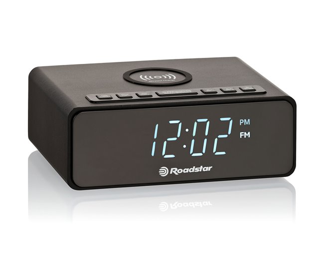 Despertador Roadstar CLR-700  Qi Negro