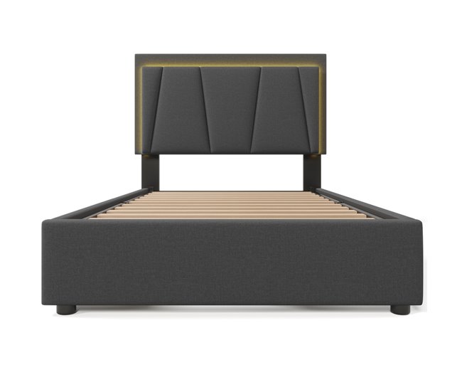 Camas individuales 207x99 Gris