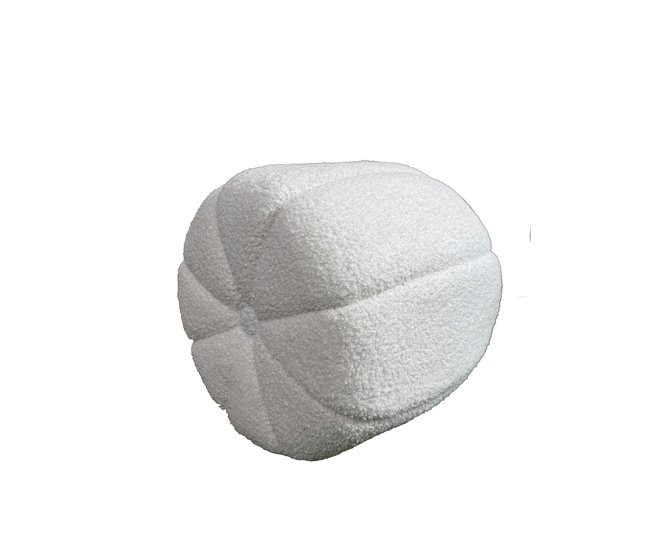 Puff redondo GAEL 42x42cm color blanco Beige