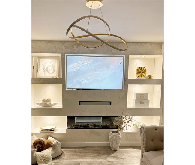 Beliani Jarrón decorativo AELIA Dorado