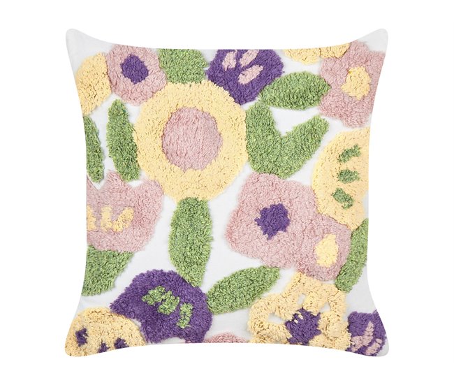 Beliani Cojín decorativo TRICORNIO Multicolor